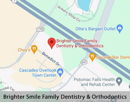 Map image for Dental Center in Sterling, VA